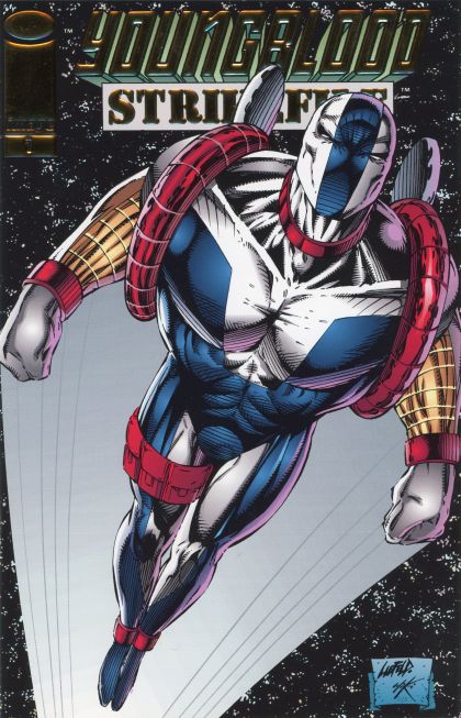 Youngblood: Strikefile #1B Rob Liefeld / Jae Lee Regular Gold Foil Flip Cover