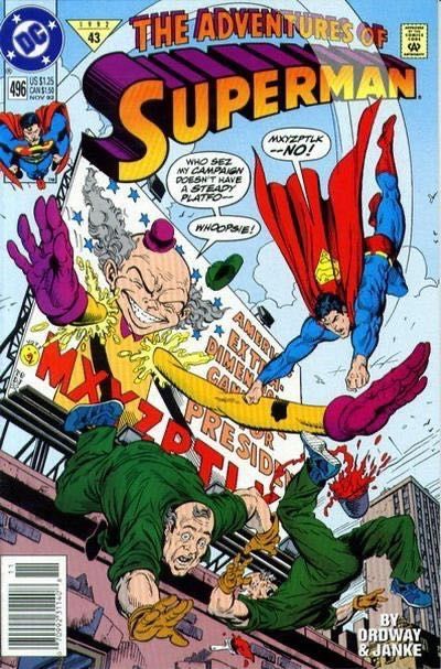 The Adventures of Superman #496B Newsstand Edition