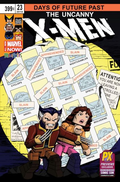 Uncanny X-Men, Vol. 3 #23C Uriel and Barry Bradfield Previews Exclusive SDCC 2014 Variant Cover