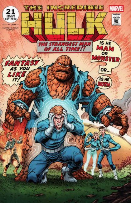 The Incredible Hulk, Vol. 4 #21D Todd Nauck Fantastic Four Homage Variant