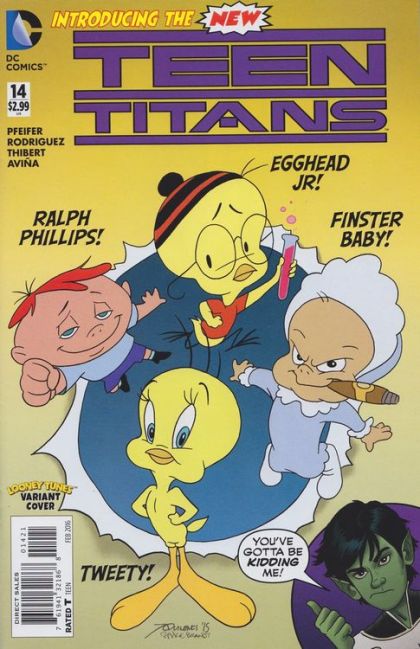 Teen Titans, Vol. 5 #14B Looney Tunes Variant Cover