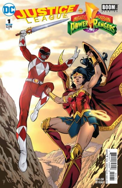 Justice League / Mighty Morphin Power Rangers #1C Marcus To Wonder Woman Variant