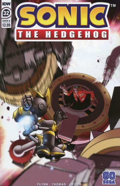 Sonic the Hedgehog, Vol. 3 #32B Variant Adam Bryce Thomas Cover