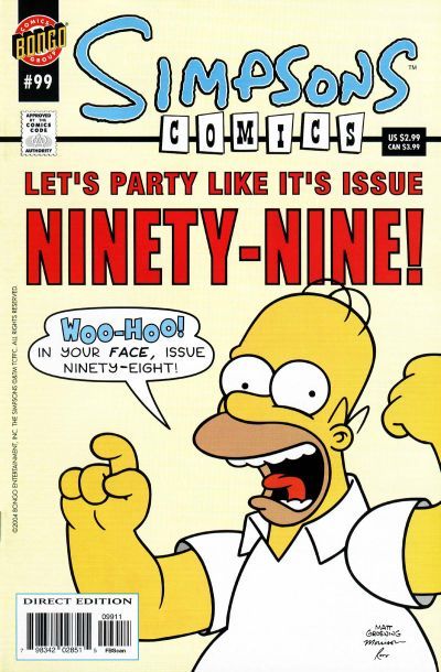 Simpsons Comics #99A Direct Edition