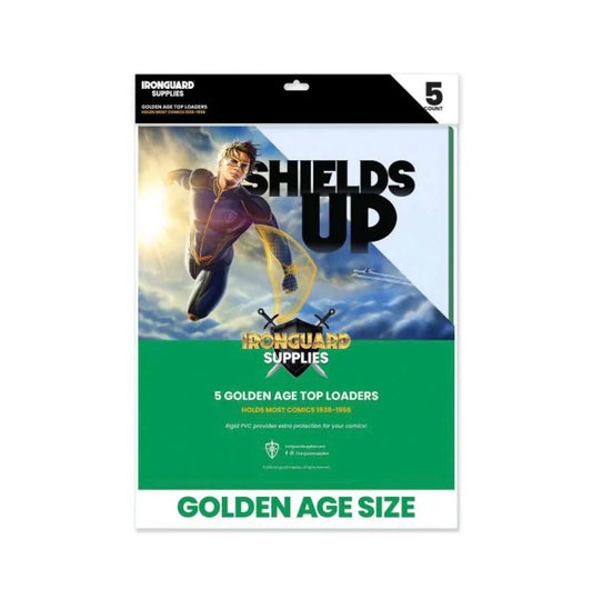 Ironguard Supplies Ironguard: Toploader Golden Age Current Comic Size Green (5)