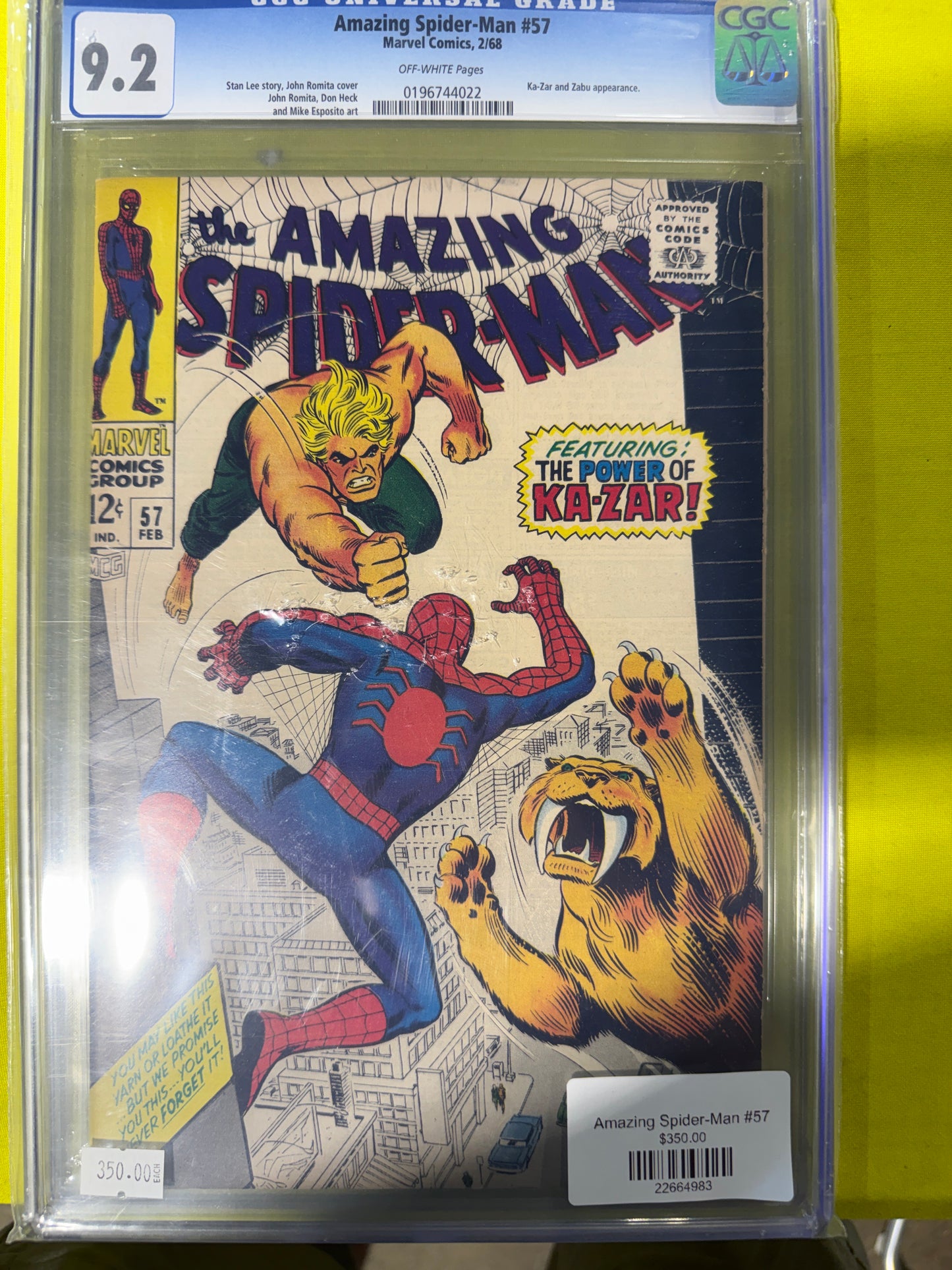 Amazing Spider-Man #57 CGC 9.2