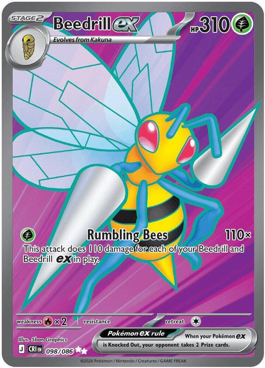 Beedrill ex - 098/086 - ME04: Chaos Rising (CRI)