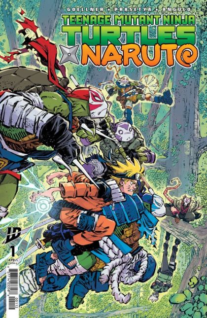 Teenage Mutant Ninja Turtles x Naruto #1BE 2nd Printing Jorge Corona