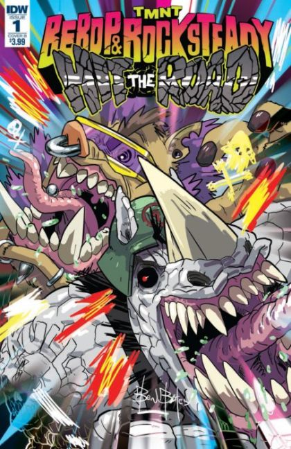 Teenage Mutant Ninja Turtles: Bebop & Rocksteady Hit The Road #1B Variant Ben Bates Cover