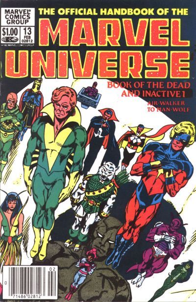 Official Handbook of the Marvel Universe, Vol. 1 #13B Newsstand Edition