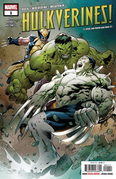Hulkverines #1A Regular Greg Land & Frank D'Armata Cover