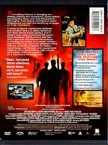 The Hidden (1987) Special Edition - DVD