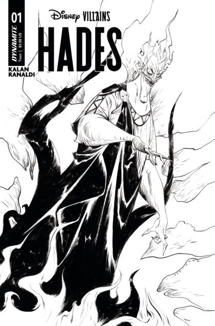 Disney Villains: Hades #1I Jae Lee Incentive B&W Variant (1:15)