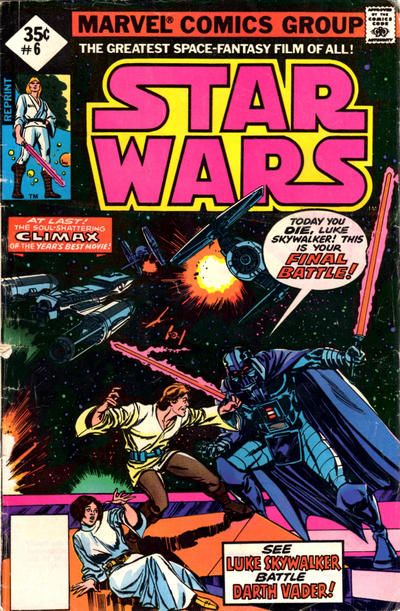 Star Wars, Vol. 1 (Marvel) #6C Whitman Reprint on Cover - 35 Cent