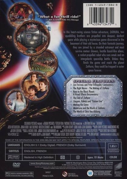 Zathura: A Space Adventure (2005) Special Edition - DVD