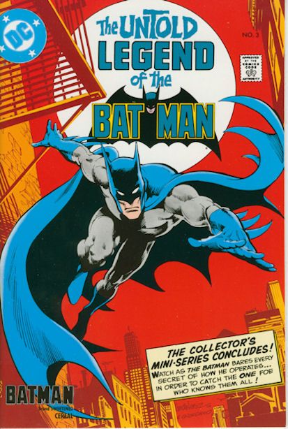 The Untold Legend of the Batman #3B Brand Sweetened Cereal Edition