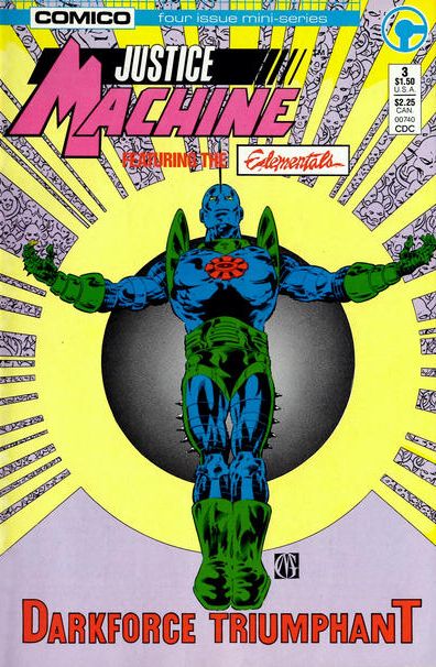 Justice Machine featuring the Elementals #3A Direct Edition