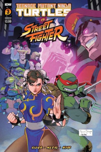 Teenage Mutant Ninja Turtles vs. Street Fighter #3B Reilly Brown Variant