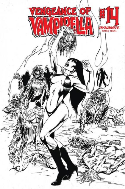 Vengeance of Vampirella, Vol. 2 #14N Incentive Roberto Castro Black & White Cover