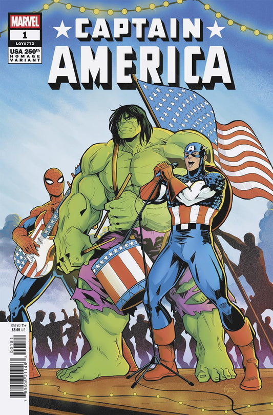 Captain America #1 Luciano Vecchio 250 Th Homage Variant
