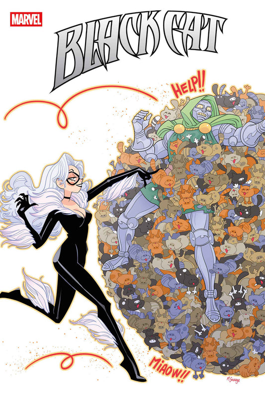Black Cat #8 Marguerite Sauvage Doom Homage Variant