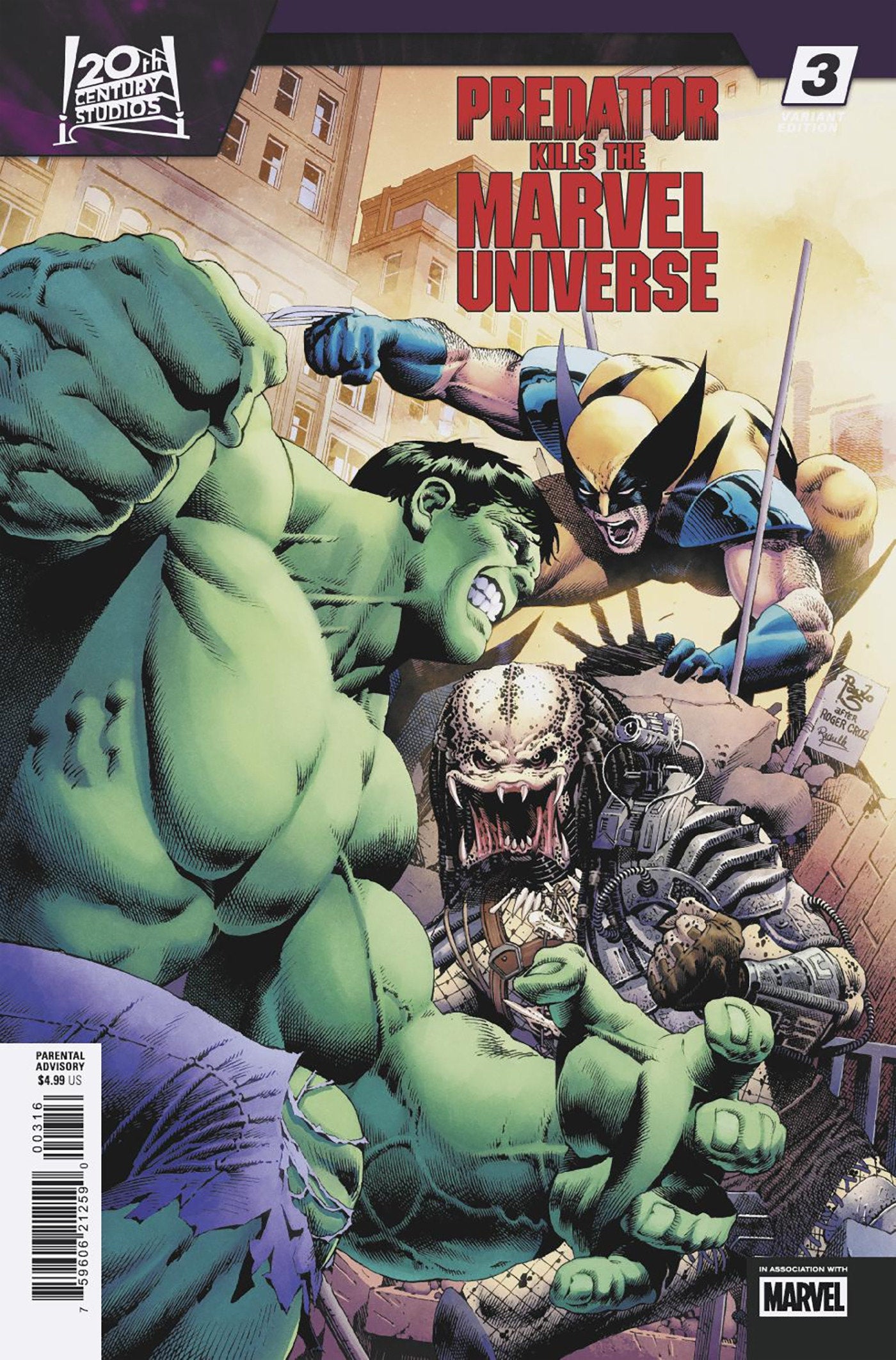 Predator Kills The Marvel Universe #3 Paulo Siqueira Variant