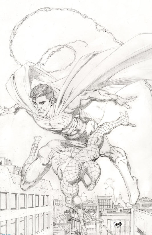 Marvel/DC: Spider-Man/Superman #1 Greg Capullo Full Art Sketch Variant