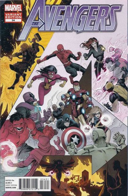 The Avengers, Vol. 4 #34B Paolo Rivera End of an Era Variant Cover