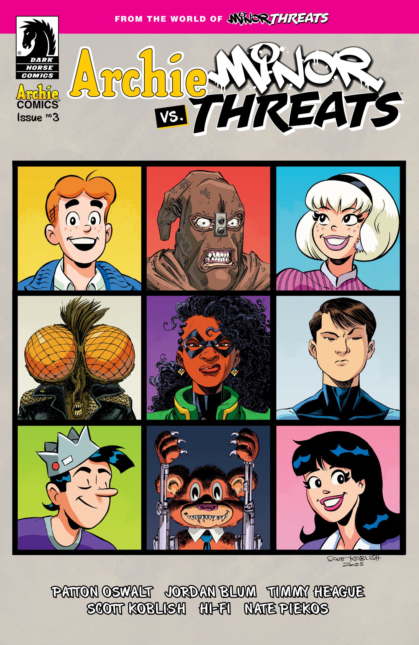 Archie vs Minor Threats #3 (Cover B) (Scott Koblish)