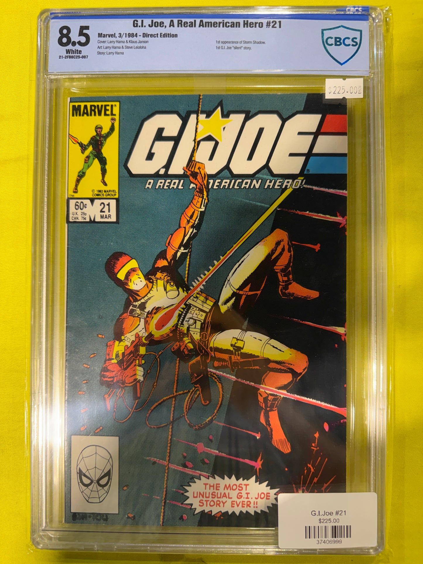 G.I. Joe, A Real American Hero #21 CBCS 8.5