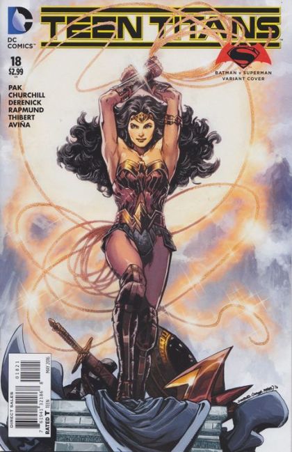 Teen Titans, Vol. 5 #18B Variant Phil Jimenez Batman v Superman Cover