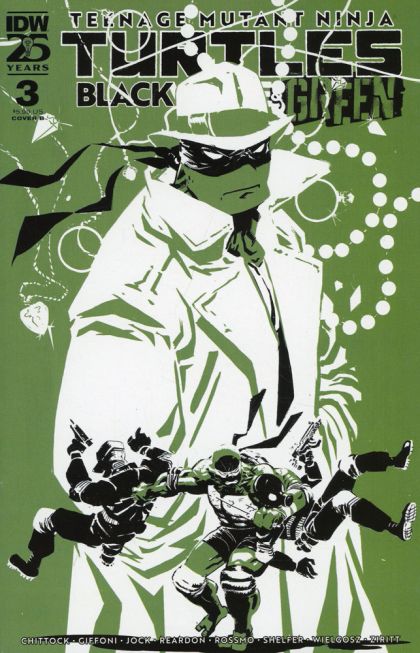 Teenage Mutant Ninja Turtles: Black, White & Green #3B Riley Rossmo Variant