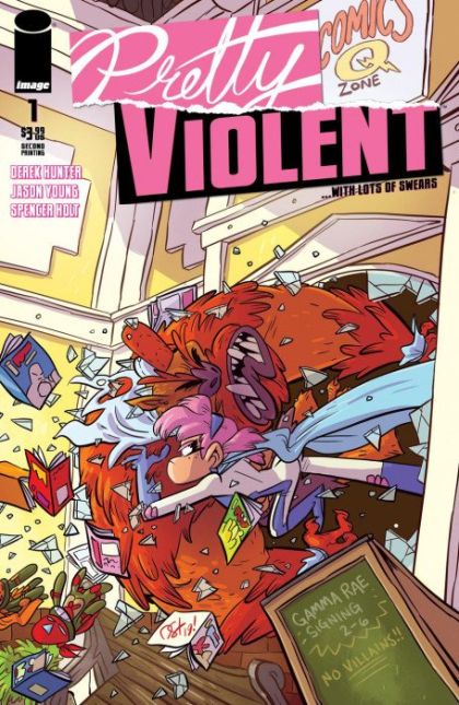 Pretty Violent #1C Cover C 2nd Ptg Variant Derek Hunter Cover