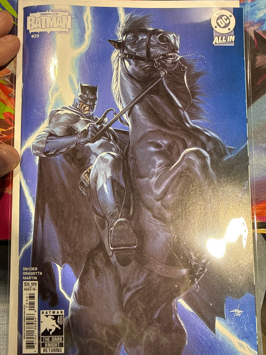 Absolute Batman #23 Cover E Gabriele Dell Otto Dark Knight Returns 40 Th Anniversary Card Stock Variant