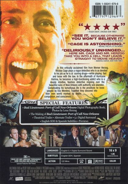 The Bad Lieutenant: Port of Call - New Orleans (2009) - DVD