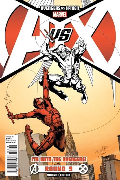 Avengers vs. X-Men #9D Salvador Larroca I'm with the Avengers Variant Cover