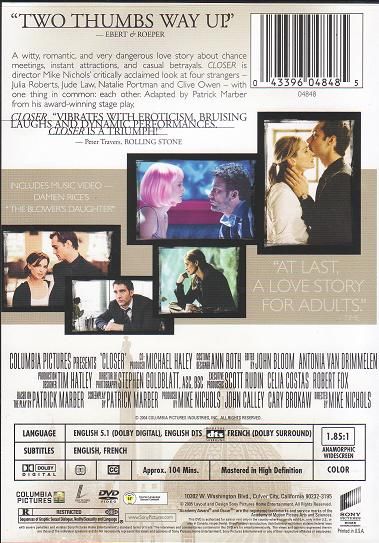 Closer (2004) - DVD
