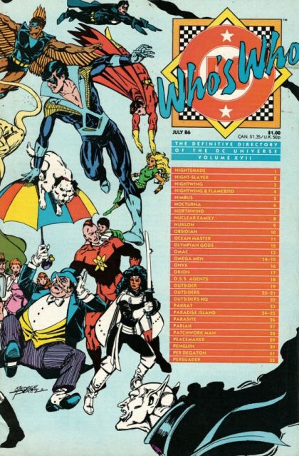 Who's Who: The Definitive Directory of the DC Universe #17A Direct Edition