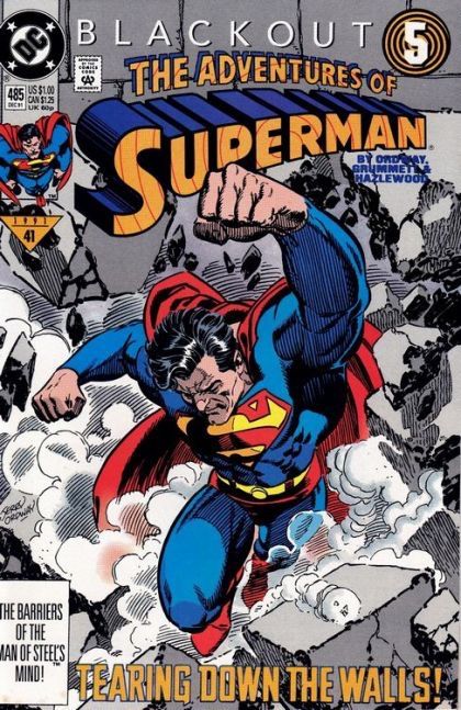 The Adventures of Superman #485A Direct Edition