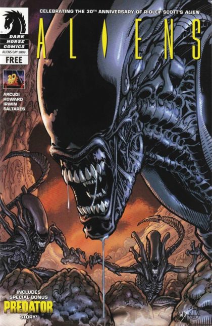 Free Comic Book Day 2009 (Aliens / Predator) #1B Free Comic Book Day 2009 Alien Day Incentive Variant