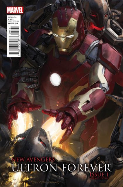 New Avengers: Ultron Forever #1C Ryan Meinerding 1:25 Iron Man Movie Cover