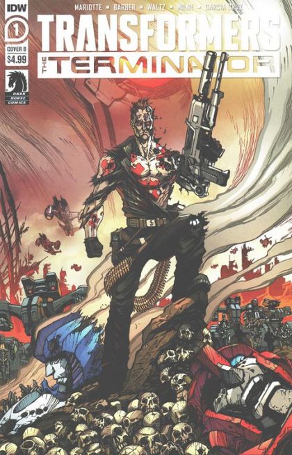Transformers Vs Terminator #1B Alex Milne & David Garcia Cruz Cover