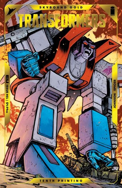 Transformers (Image) #1BZ 10th Printing Daniel Warren Johnson Variant