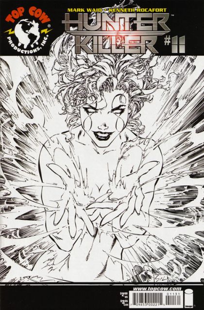 Hunter Killer #11C Black & White Marc Silvestri Variant Cover