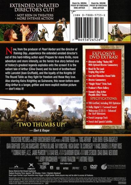 King Arthur (2004) Extended Unrated Widescreen Director's Cut - DVD