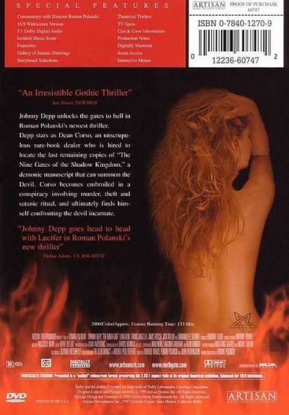 The Ninth Gate (1999) - DVD