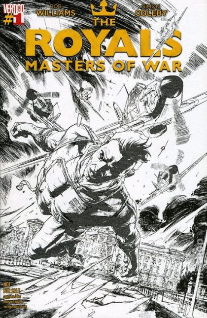 The Royals: Masters of War #1C ComicPro B&W Variant Cover