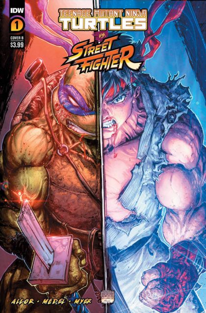 Teenage Mutant Ninja Turtles vs. Street Fighter #1B Freddie Williams II Variant