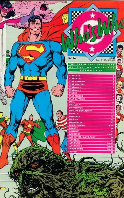 Who's Who: The Definitive Directory of the DC Universe #22A Direct Edition