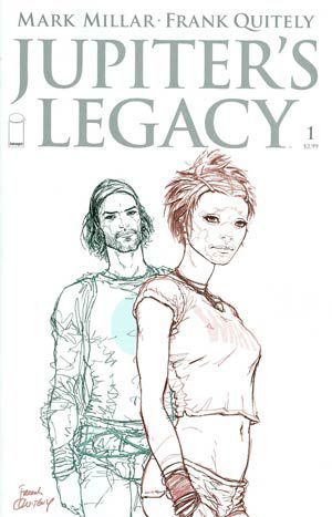 Jupiter's Legacy #1E Frank Quitely 1:25 Sketch Cover